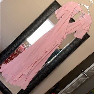 Beautiful long wrap dress